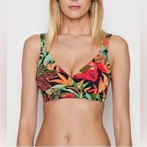 NWT Lauren Ralph Lauren Surplice Underwire Bikini Top